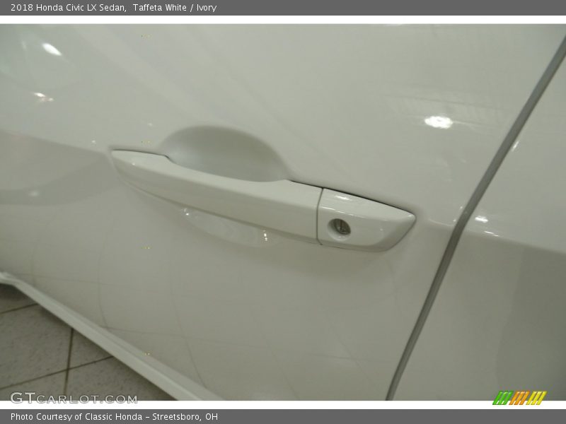 Taffeta White / Ivory 2018 Honda Civic LX Sedan