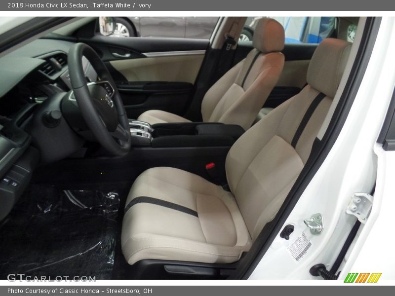 Taffeta White / Ivory 2018 Honda Civic LX Sedan