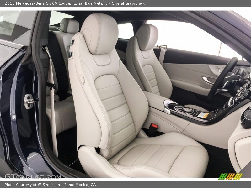Lunar Blue Metallic / Crystal Grey/Black 2018 Mercedes-Benz C 300 Coupe
