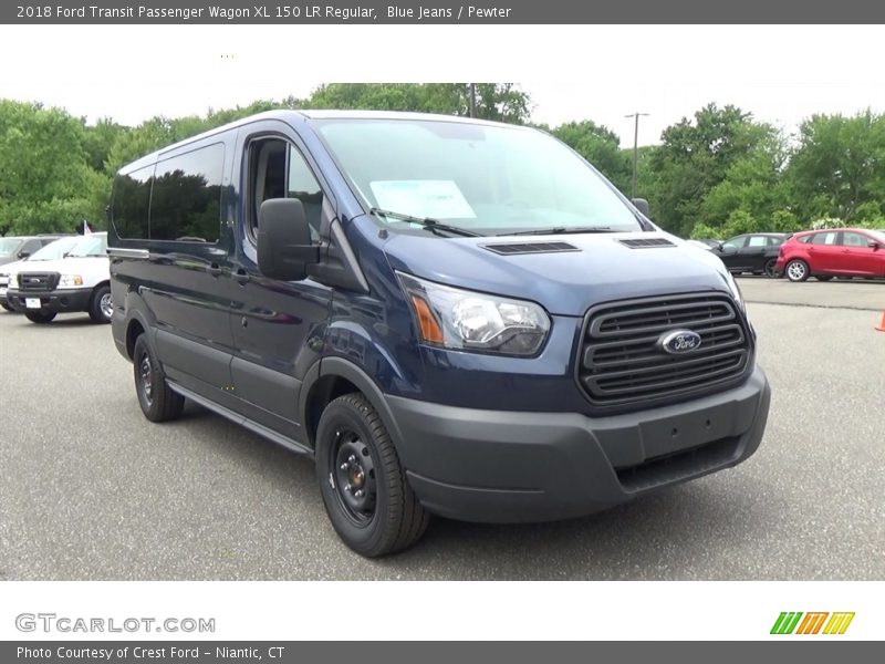 Blue Jeans / Pewter 2018 Ford Transit Passenger Wagon XL 150 LR Regular