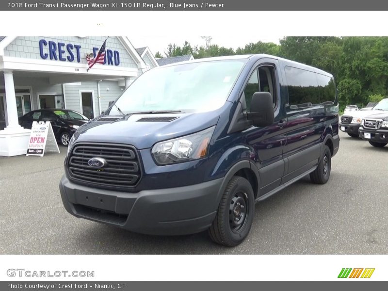 Blue Jeans / Pewter 2018 Ford Transit Passenger Wagon XL 150 LR Regular