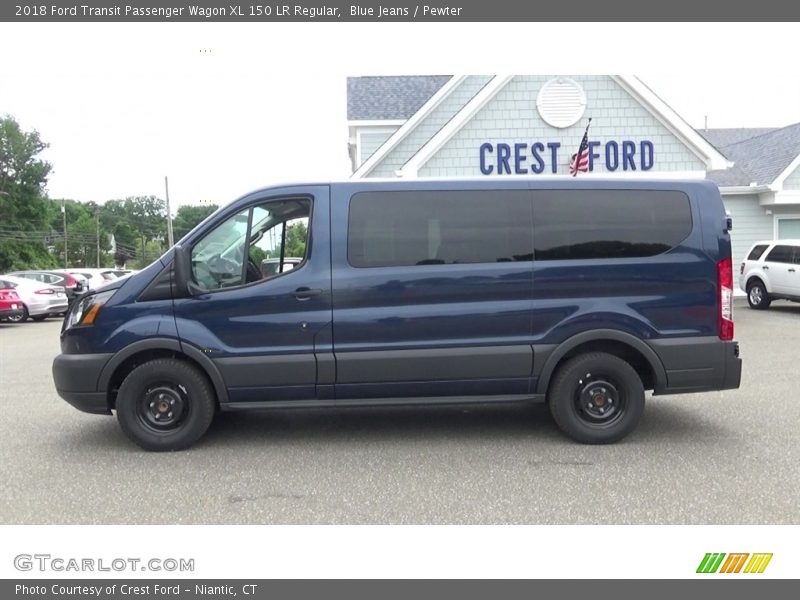 Blue Jeans / Pewter 2018 Ford Transit Passenger Wagon XL 150 LR Regular