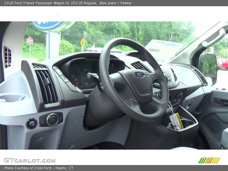 Blue Jeans / Pewter 2018 Ford Transit Passenger Wagon XL 150 LR Regular