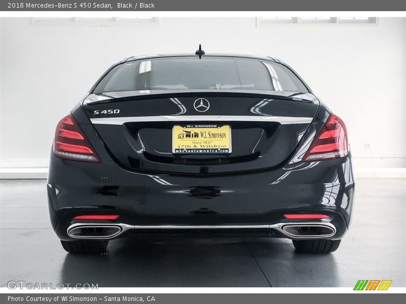 Black / Black 2018 Mercedes-Benz S 450 Sedan