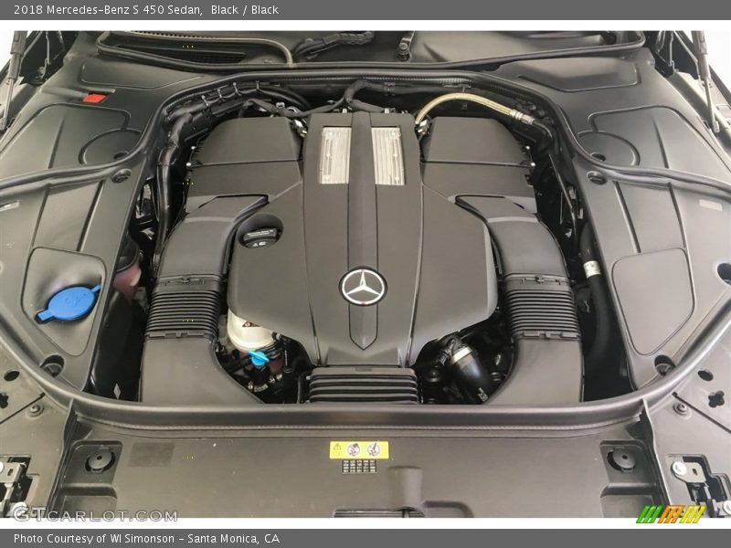 Black / Black 2018 Mercedes-Benz S 450 Sedan