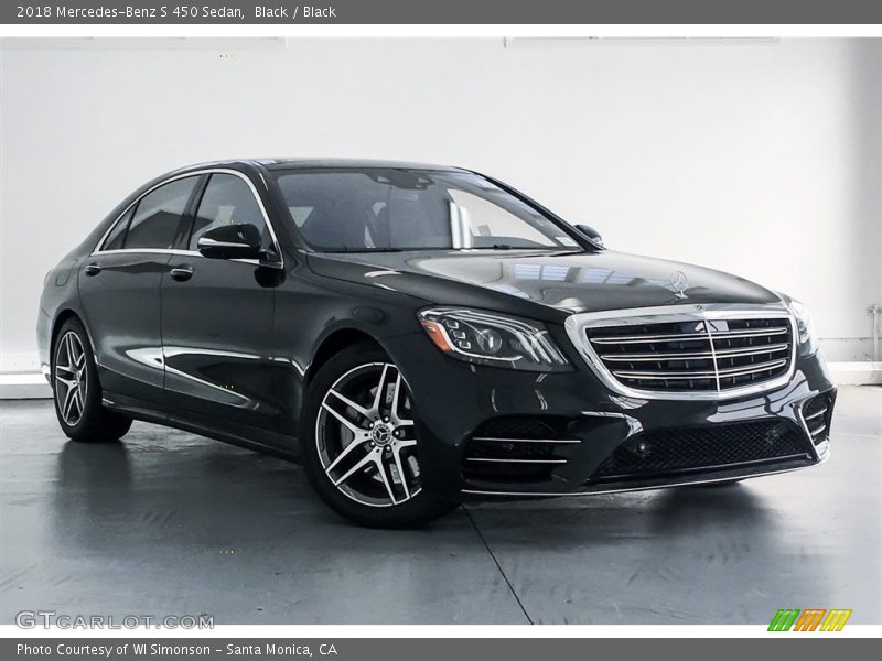 Black / Black 2018 Mercedes-Benz S 450 Sedan