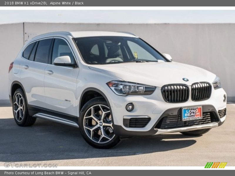Alpine White / Black 2018 BMW X1 xDrive28i