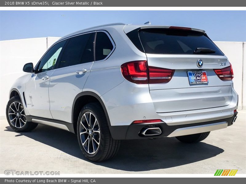 Glacier Silver Metallic / Black 2018 BMW X5 sDrive35i