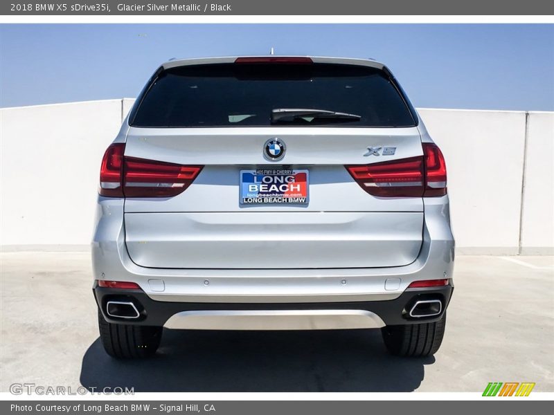 Glacier Silver Metallic / Black 2018 BMW X5 sDrive35i