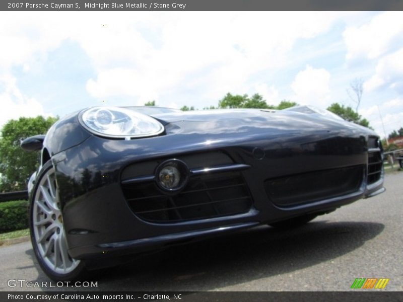 Midnight Blue Metallic / Stone Grey 2007 Porsche Cayman S