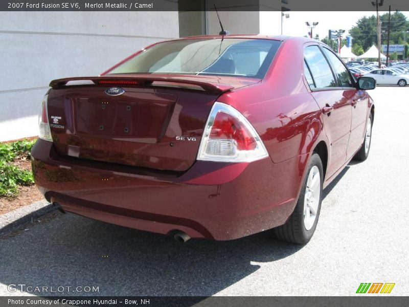 Merlot Metallic / Camel 2007 Ford Fusion SE V6