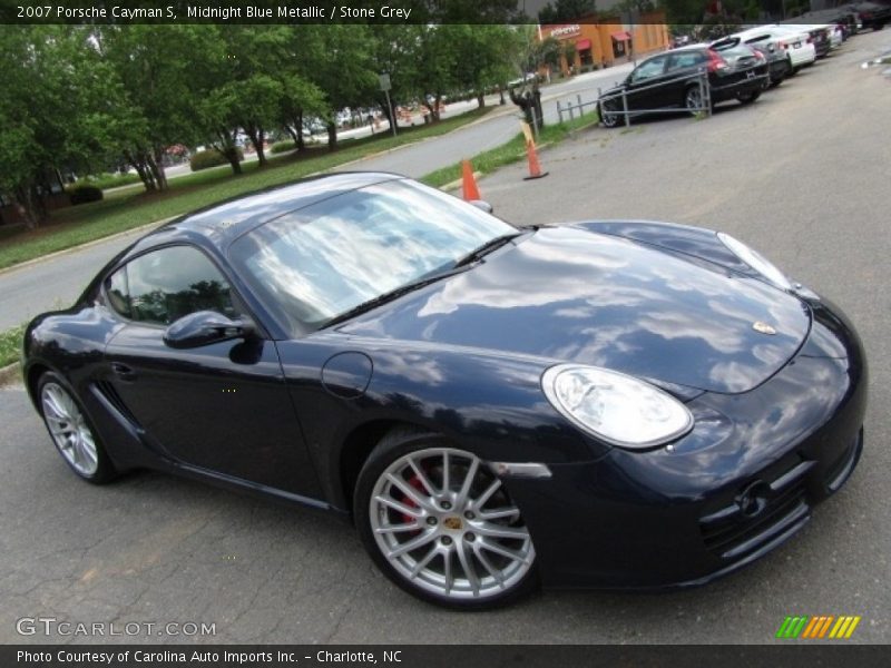 Midnight Blue Metallic / Stone Grey 2007 Porsche Cayman S