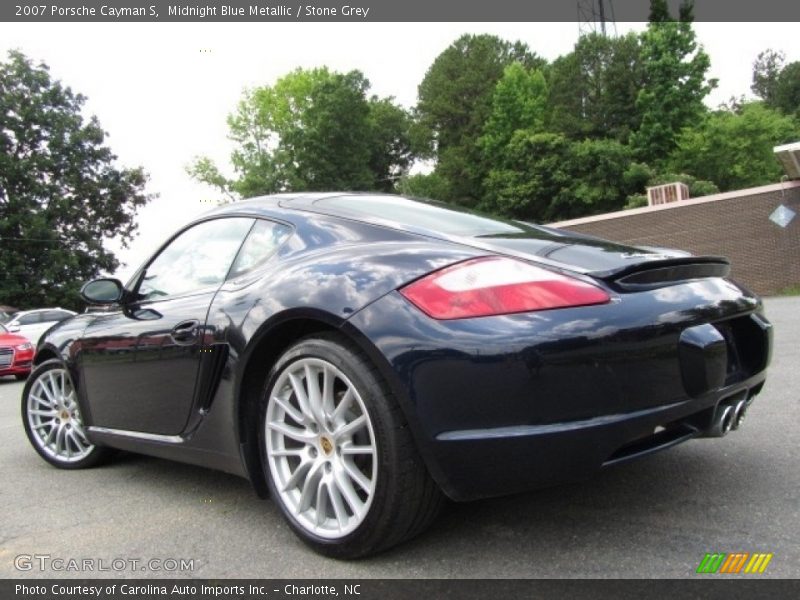 Midnight Blue Metallic / Stone Grey 2007 Porsche Cayman S