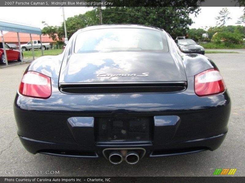 Midnight Blue Metallic / Stone Grey 2007 Porsche Cayman S