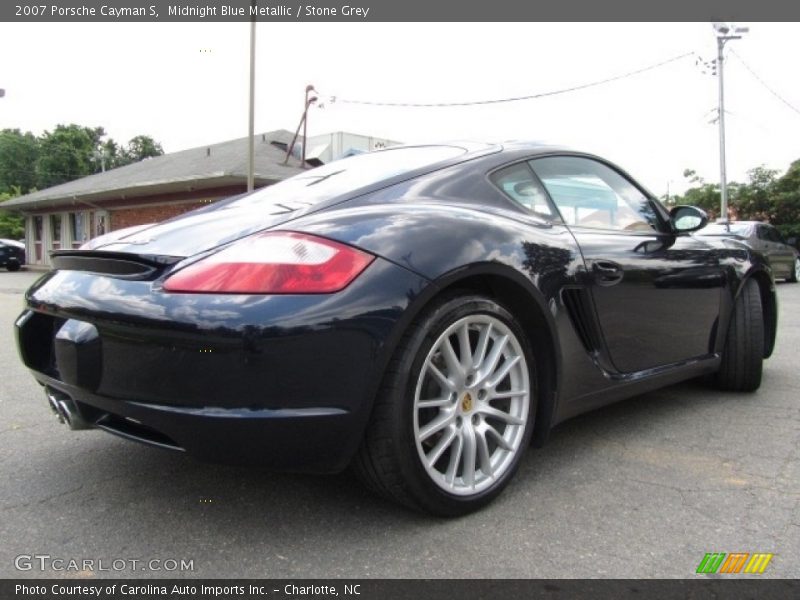 Midnight Blue Metallic / Stone Grey 2007 Porsche Cayman S