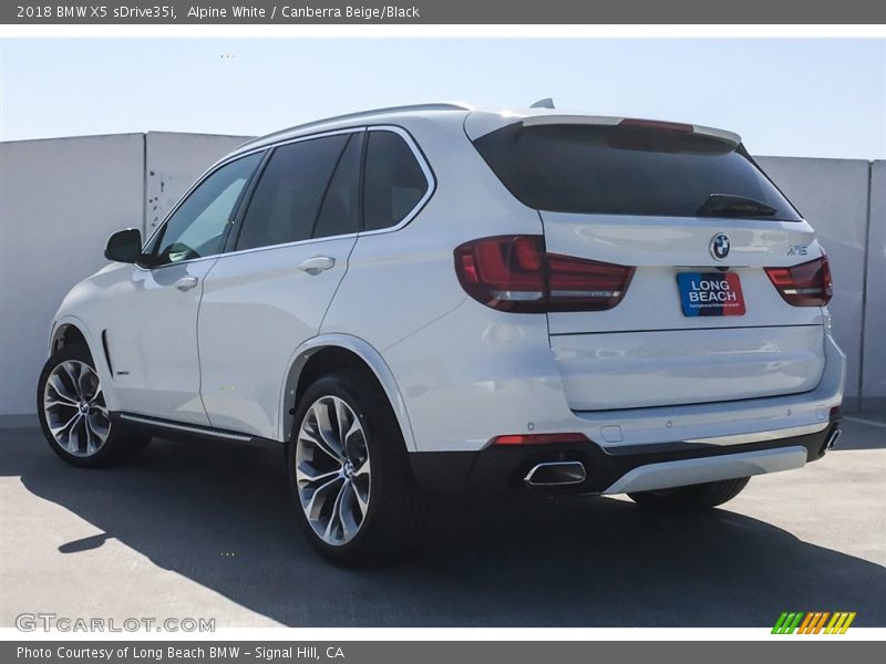 Alpine White / Canberra Beige/Black 2018 BMW X5 sDrive35i
