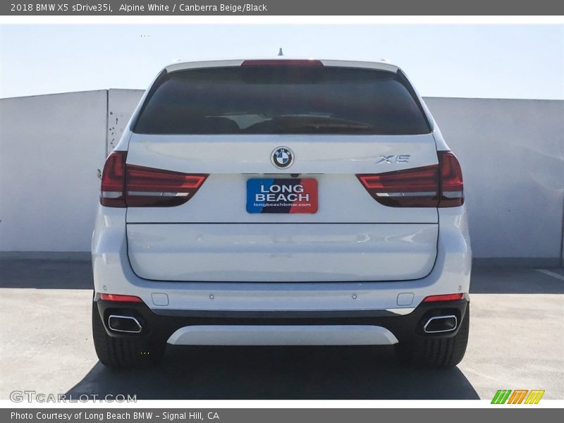 Alpine White / Canberra Beige/Black 2018 BMW X5 sDrive35i