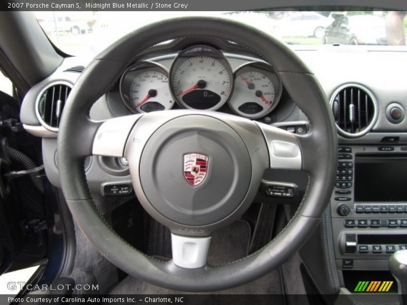 Midnight Blue Metallic / Stone Grey 2007 Porsche Cayman S