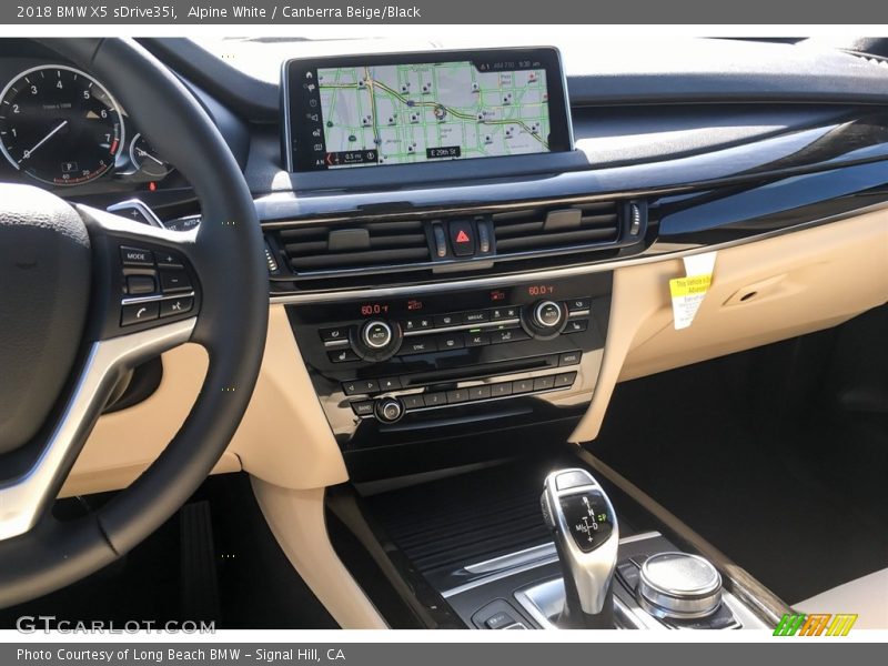 Alpine White / Canberra Beige/Black 2018 BMW X5 sDrive35i