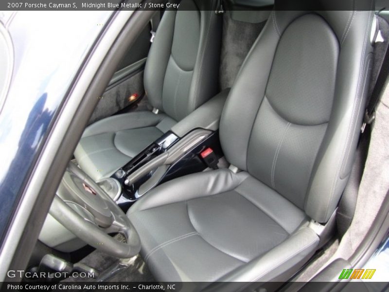 Midnight Blue Metallic / Stone Grey 2007 Porsche Cayman S