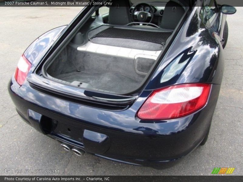 Midnight Blue Metallic / Stone Grey 2007 Porsche Cayman S