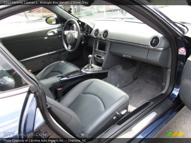 Midnight Blue Metallic / Stone Grey 2007 Porsche Cayman S