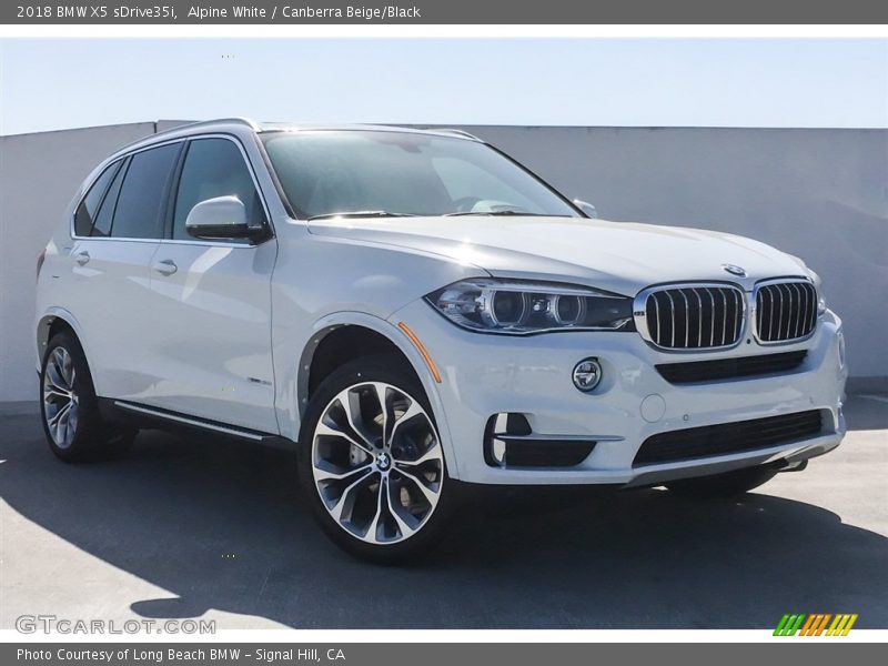 Alpine White / Canberra Beige/Black 2018 BMW X5 sDrive35i