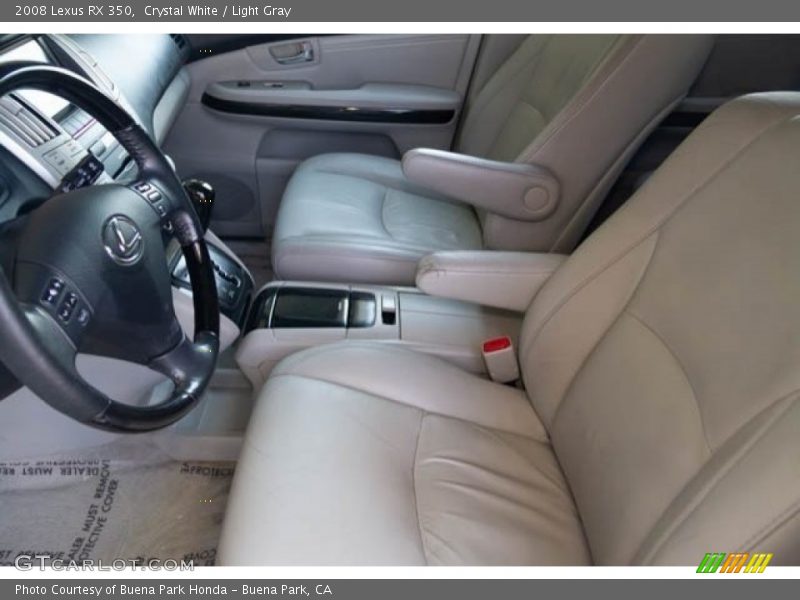 Crystal White / Light Gray 2008 Lexus RX 350