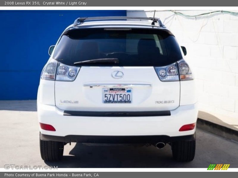 Crystal White / Light Gray 2008 Lexus RX 350