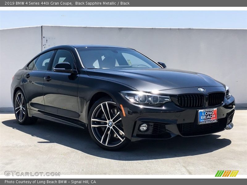 Black Sapphire Metallic / Black 2019 BMW 4 Series 440i Gran Coupe