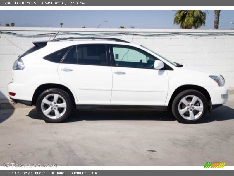 Crystal White / Light Gray 2008 Lexus RX 350