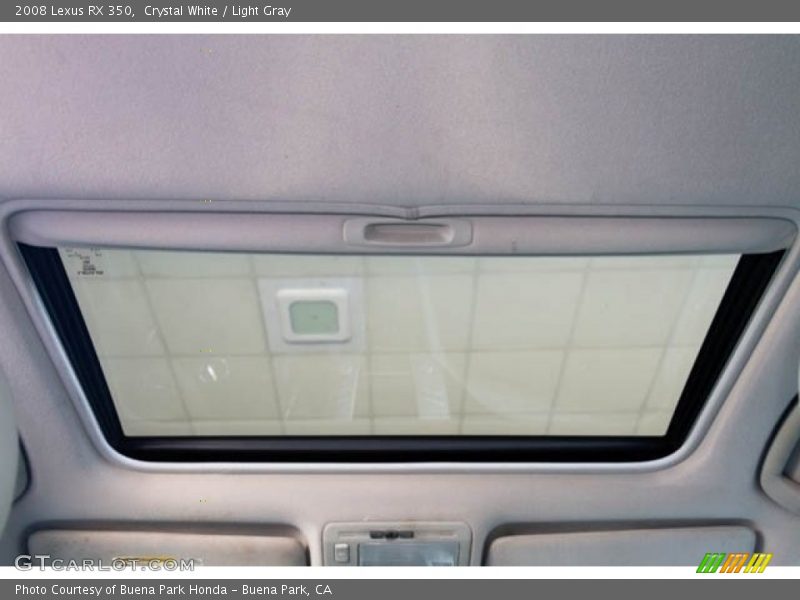 Crystal White / Light Gray 2008 Lexus RX 350