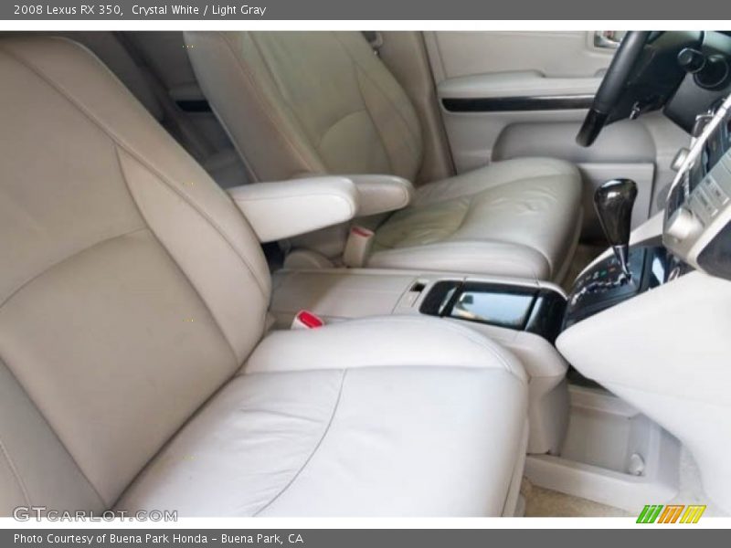 Crystal White / Light Gray 2008 Lexus RX 350