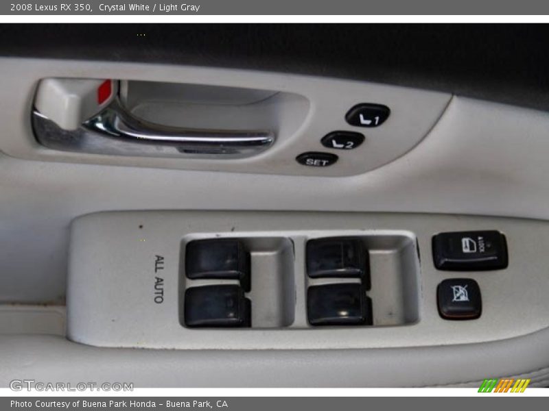 Crystal White / Light Gray 2008 Lexus RX 350