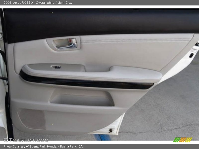 Crystal White / Light Gray 2008 Lexus RX 350