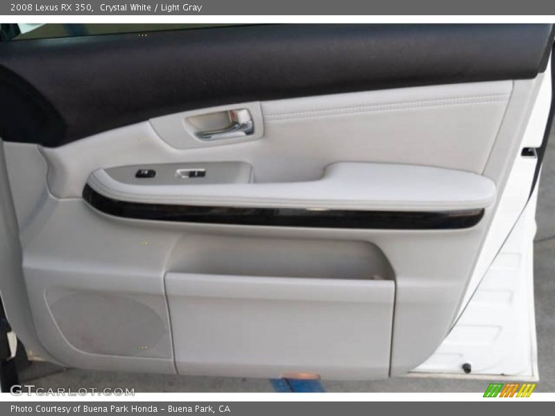Crystal White / Light Gray 2008 Lexus RX 350