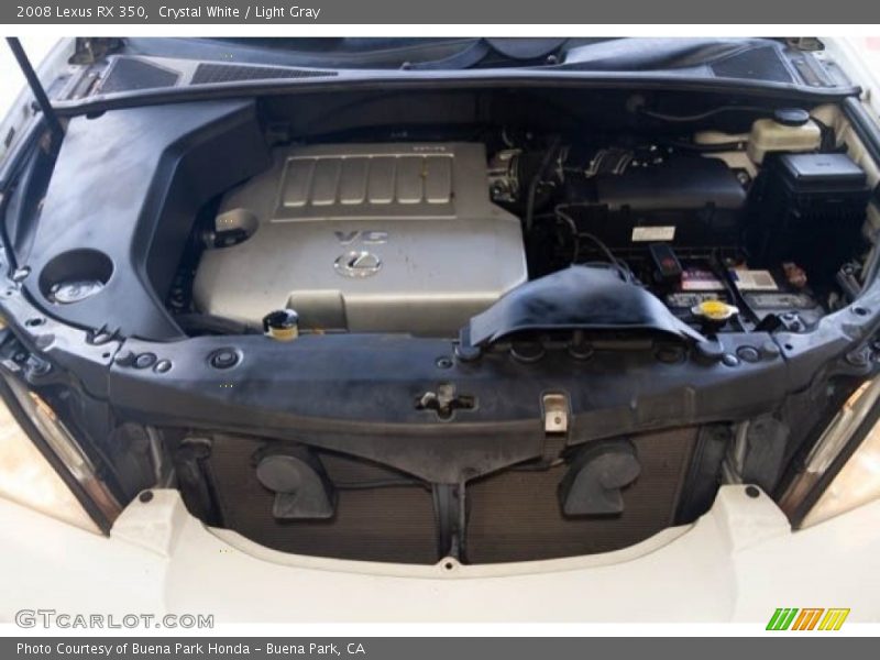 Crystal White / Light Gray 2008 Lexus RX 350