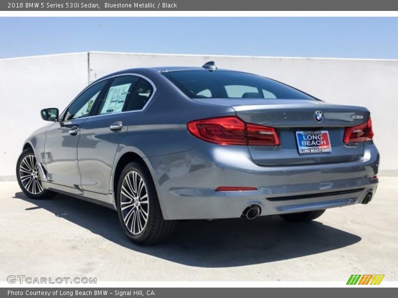Bluestone Metallic / Black 2018 BMW 5 Series 530i Sedan