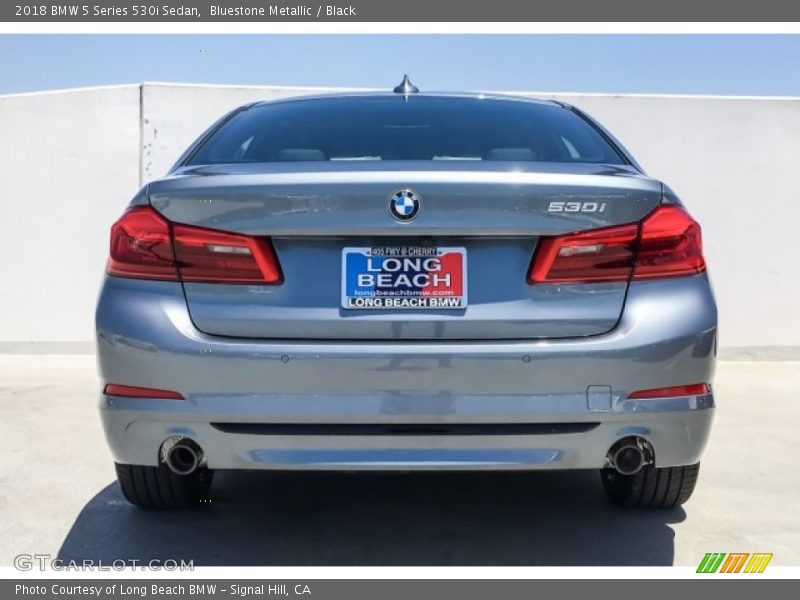 Bluestone Metallic / Black 2018 BMW 5 Series 530i Sedan