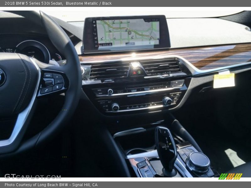 Bluestone Metallic / Black 2018 BMW 5 Series 530i Sedan