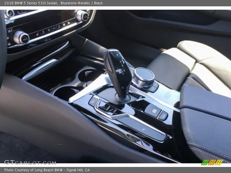 Bluestone Metallic / Black 2018 BMW 5 Series 530i Sedan