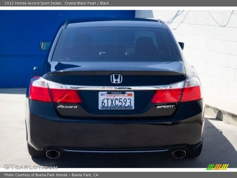 Crystal Black Pearl / Black 2013 Honda Accord Sport Sedan