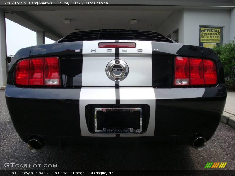 Black / Dark Charcoal 2007 Ford Mustang Shelby GT Coupe