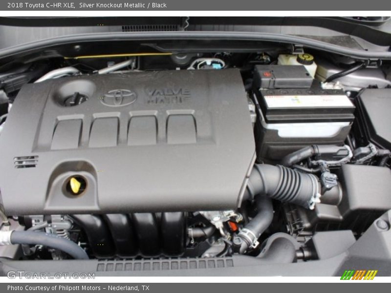 Silver Knockout Metallic / Black 2018 Toyota C-HR XLE