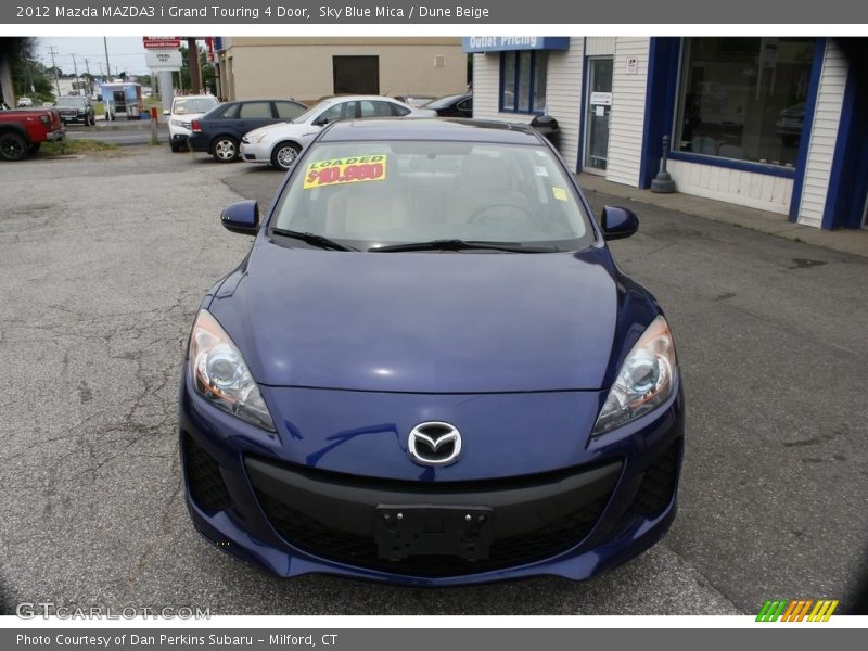 Sky Blue Mica / Dune Beige 2012 Mazda MAZDA3 i Grand Touring 4 Door