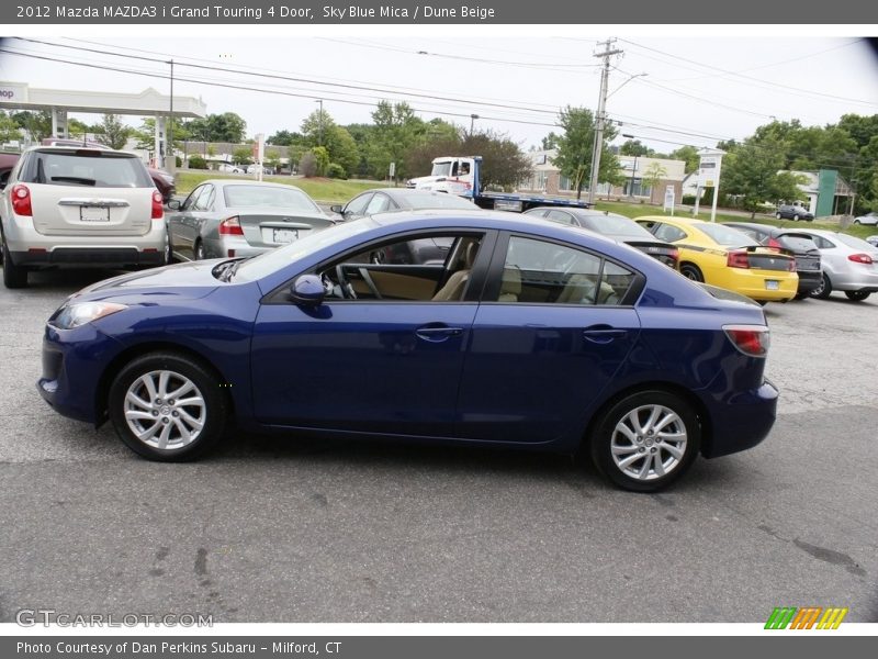 Sky Blue Mica / Dune Beige 2012 Mazda MAZDA3 i Grand Touring 4 Door