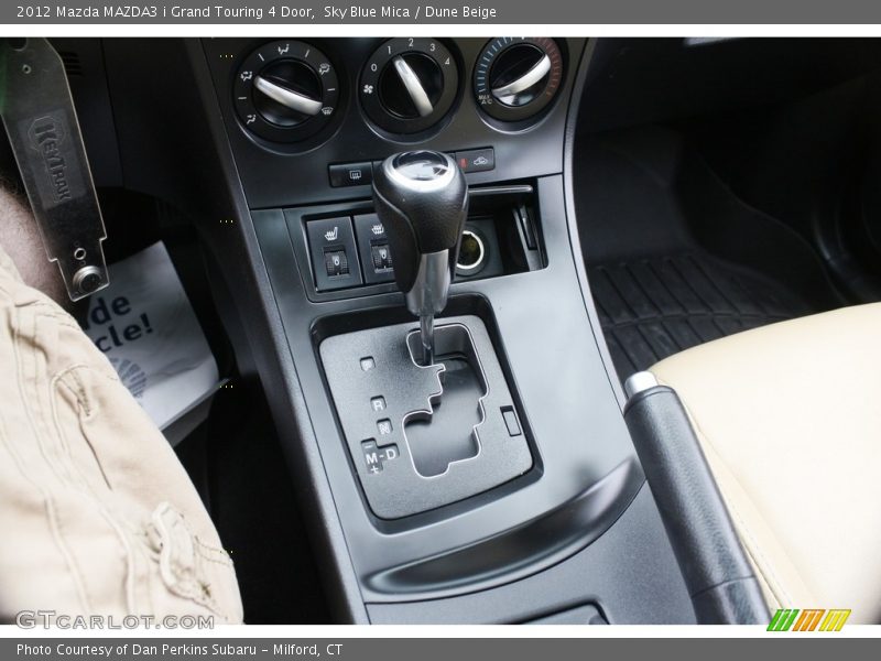 Sky Blue Mica / Dune Beige 2012 Mazda MAZDA3 i Grand Touring 4 Door