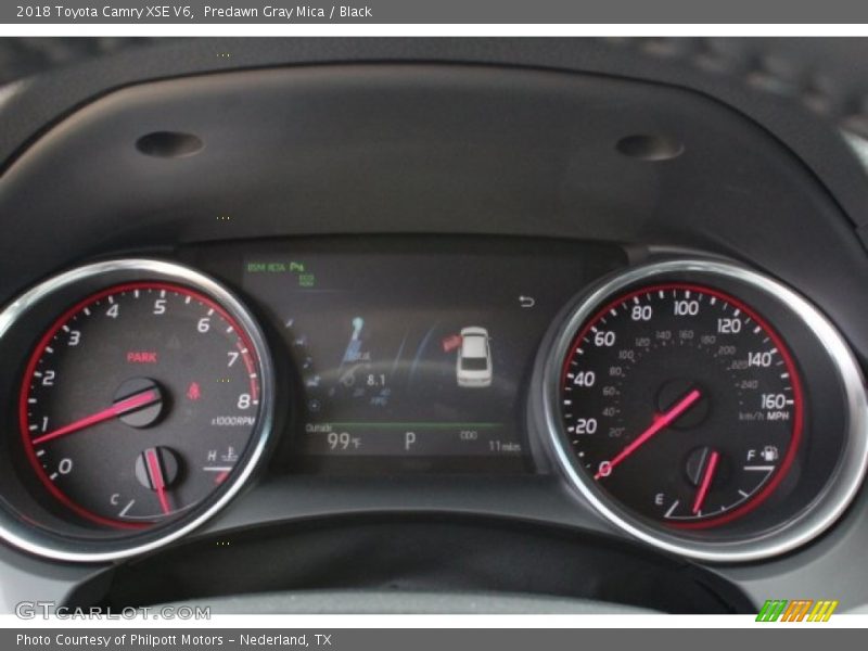 Predawn Gray Mica / Black 2018 Toyota Camry XSE V6
