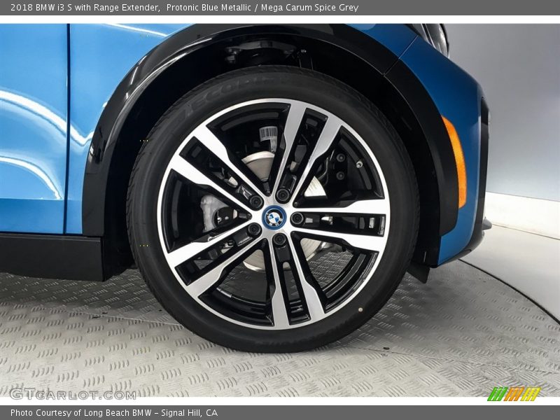 Protonic Blue Metallic / Mega Carum Spice Grey 2018 BMW i3 S with Range Extender