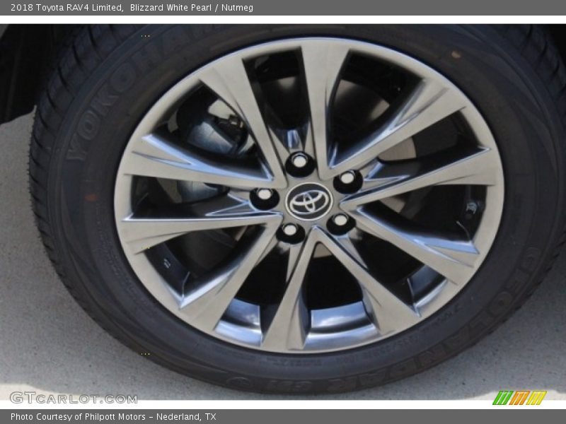 Blizzard White Pearl / Nutmeg 2018 Toyota RAV4 Limited